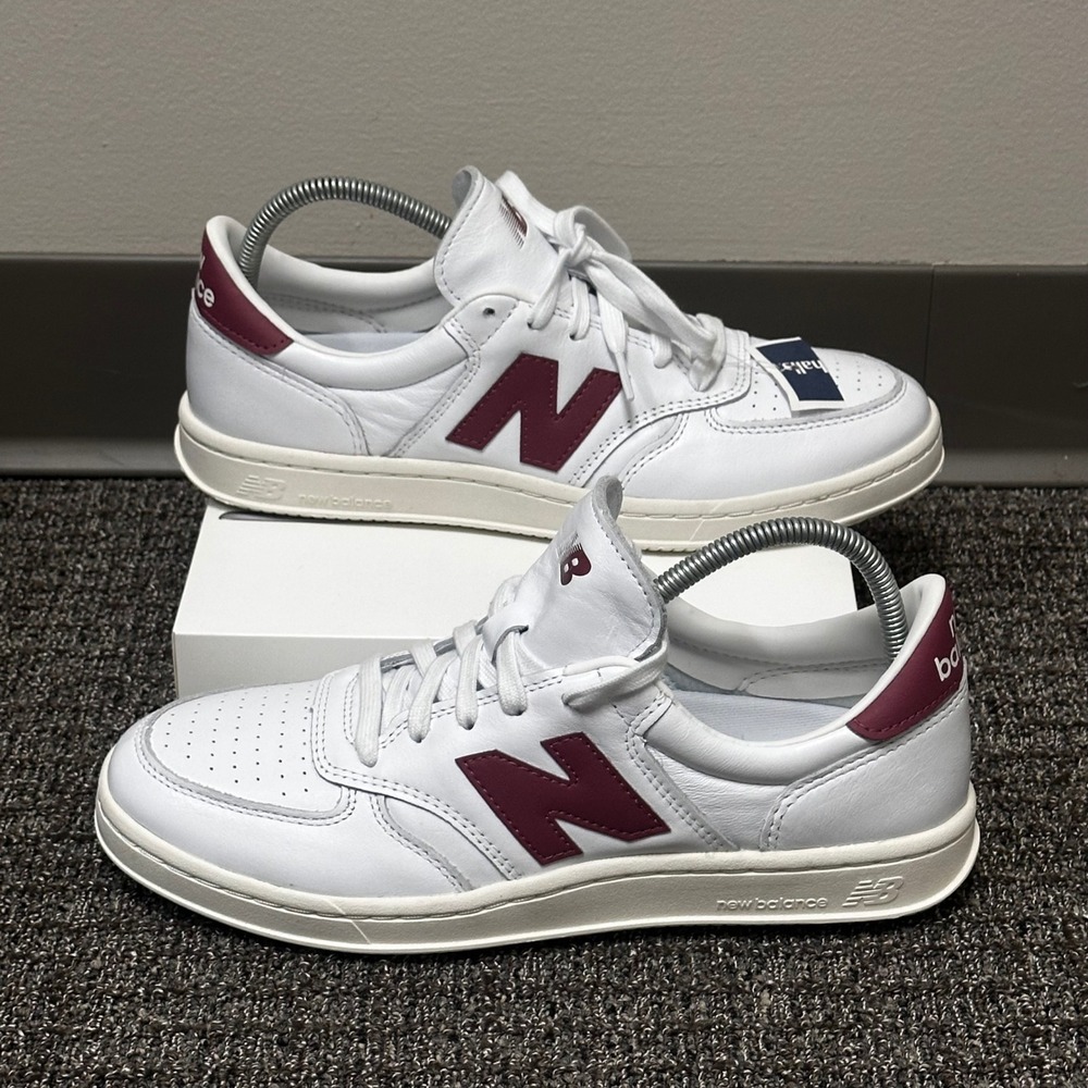 New Balance T500 Sneakers Mens Size 10 Leather Court Shoes Casual CT500LPB NEW - Picture 1 of 10